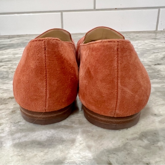 Sole Society Lydiah Peach Suede & Velvet Pointed Toe Flats Size 5.5 - Picture 9 of 12